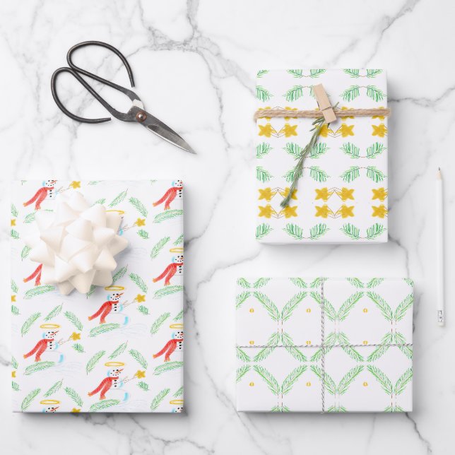 Drei Koordinierungsmodelle Geschenkpapier Set (Vorderseite)