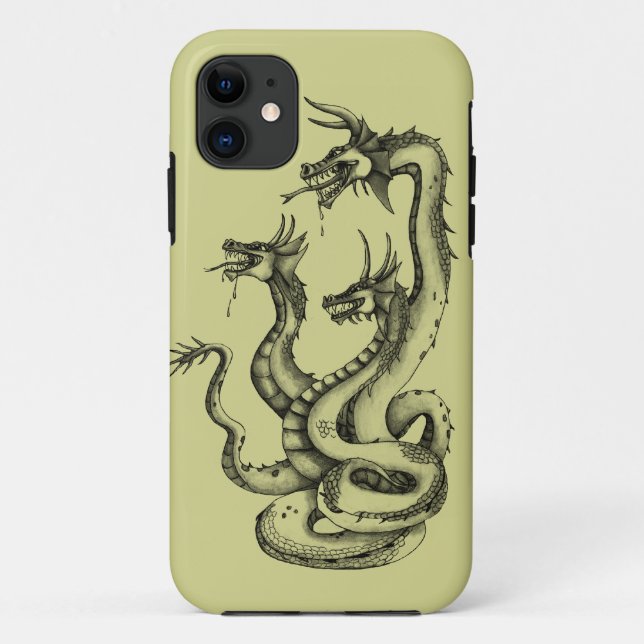 Drei Köpfe Hydra Design Case-Mate iPhone Case (Rückseite)