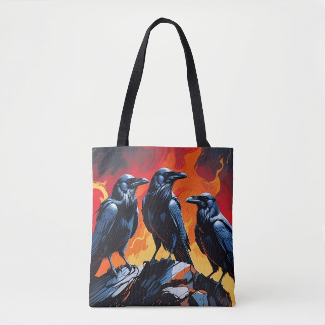 Drei Krähen Tasche (Vorderseite)