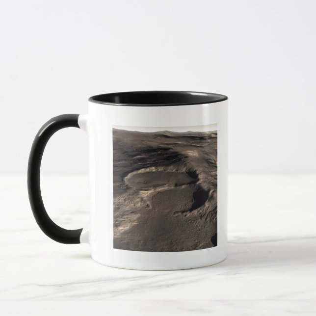 Drei Krater im östlichen Hellasgebiet M Tasse (Links)