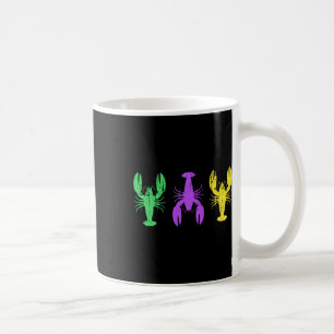 Drei Krautfische: Mardi Gras Flag Farben New Orlea Kaffeetasse