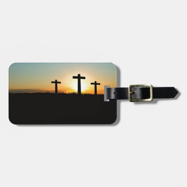 Drei Kreuze Gepäckanhänger (Vorderseite horizontal)
