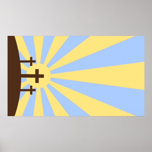 Drei Kreuze Poster (Vorne)