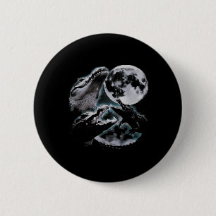 Drei Krokodile Mond Lustig 3 Alligator Toter Mond Button