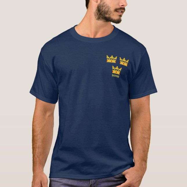 Drei Kronen Schwedens T-Shirt (Vorderseite)