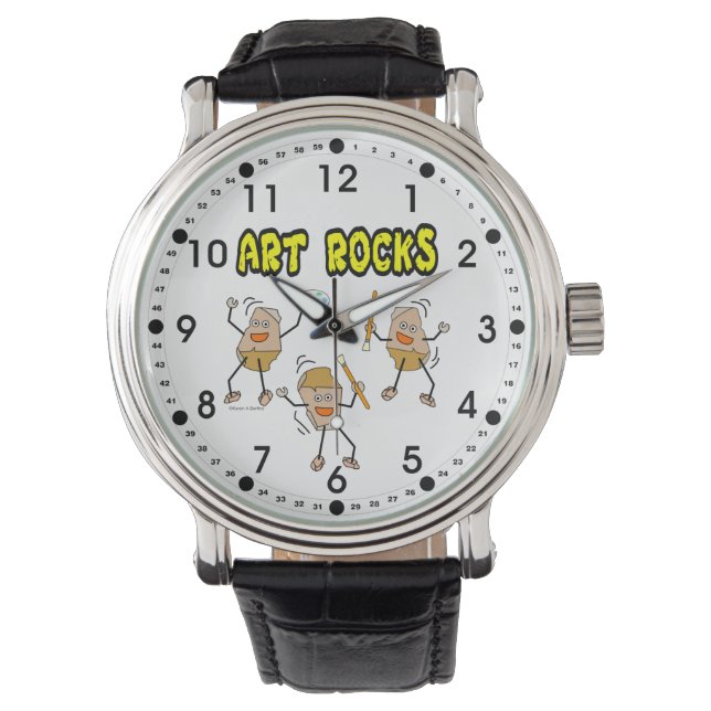 Drei Kunstrocks Armbanduhr (Vorderseite)