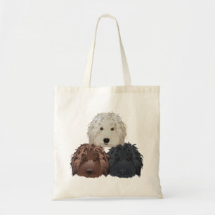 Drei Labradoodles Tragetasche