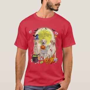 Drei Labrador Hunde Hexe Beängstigendes Mummy Hall T-Shirt