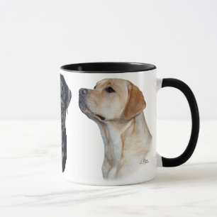 Drei Labrador-Retriever-Tasse Tasse