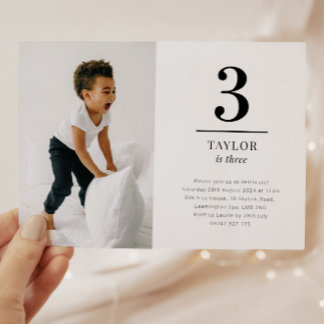 Drei Landschaften Foto Einladung