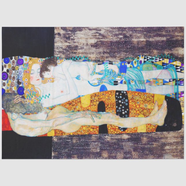 Drei Lebensjahre, Gustav Klimt Seidenpapier (Vorderseite)