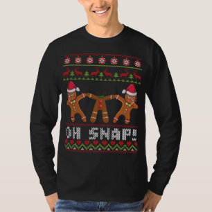 Drei Lebkuchen zerbrechen Kopf Dabbing zusammen Oh T-Shirt