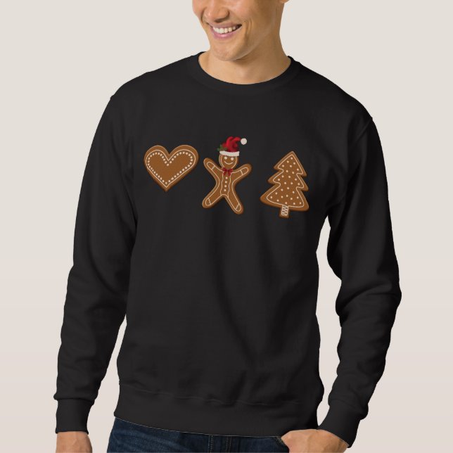 Drei Lebkuchenformen Sweatshirt (Vorderseite)