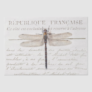 Drei Libellen Französisch Carte Postale Dekoupage- Seidenpapier