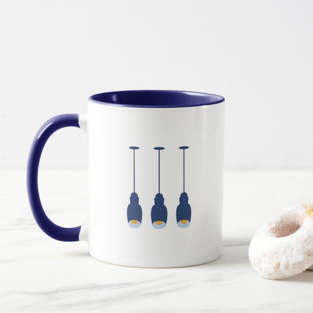 Drei Lichter Grafik Tasse (Mit Donut)