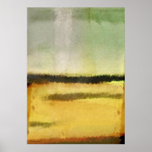 Drei Linie abstrakte Malerei Digital Poster