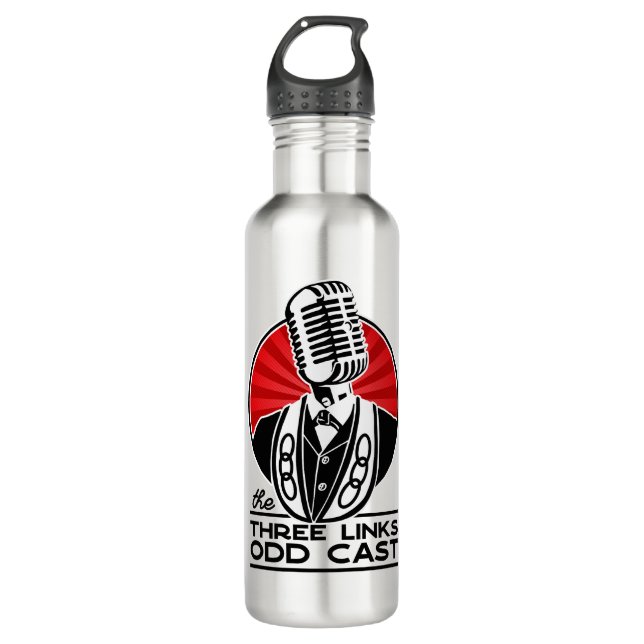 Drei Links Ungedeckte Wasserflasche Edelstahlflasche (Vorderseite)