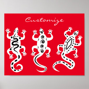 Drei Lizards Thunder_Cove Südwest Style Poster