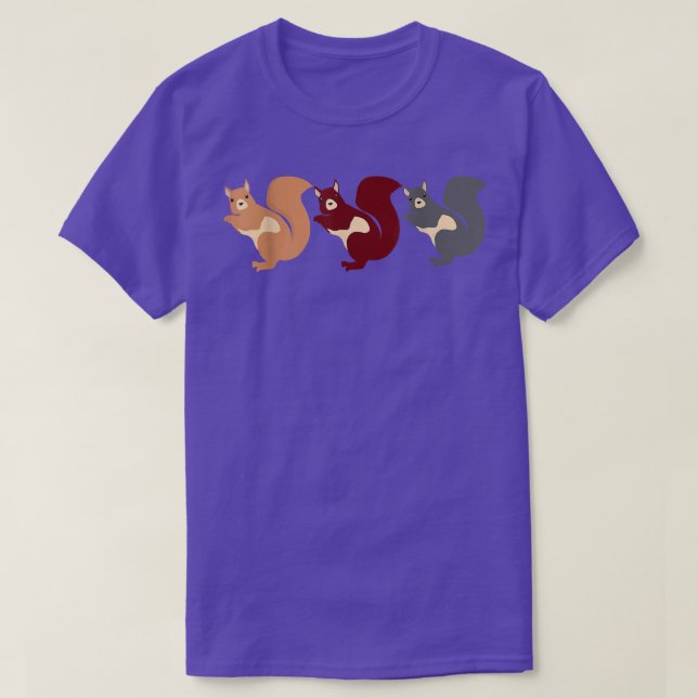 Drei lustige Tanzhörnchen T-Shirt (Design vorne)