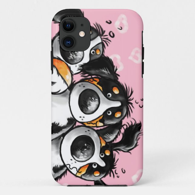 Drei lustiger Fall der Bernese GebirgshundiPhone5 Case-Mate iPhone Hülle (Rückseite)
