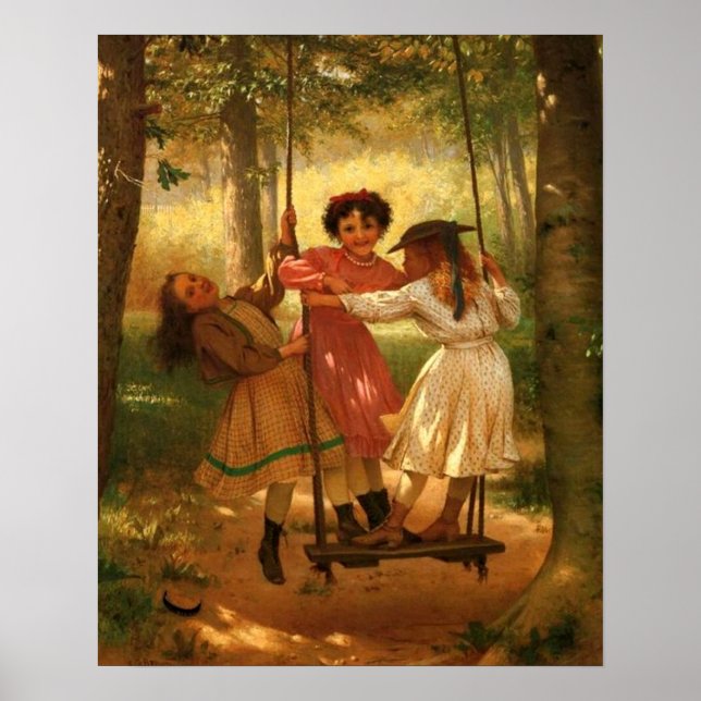 Drei Mädchen auf dem Laufsteg Poster (Vorne)