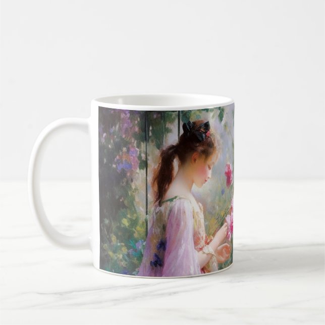 Drei Mädchen spielen im Garten Kaffeetasse (Links)