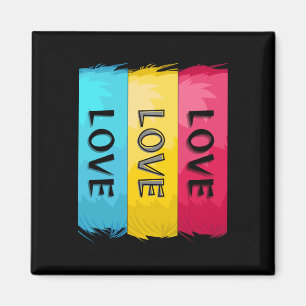 Drei-mal-Liebe-Design Magnet