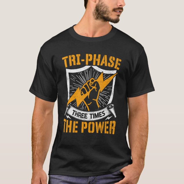 Drei-mal-Power-Phase für den Wissenstransfer T-Shirt (Vorderseite)