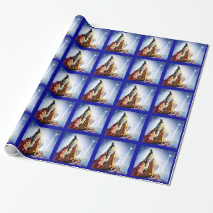 Drei Männers-Packpapier Geschenkpapier