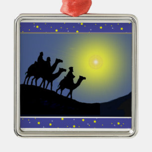 Drei Männers-Weihnachten - Verzierung Silbernes Ornament