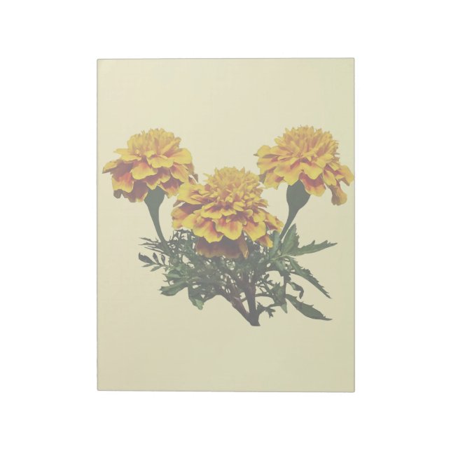 Drei Marigolds Notizblock (Rotiert)