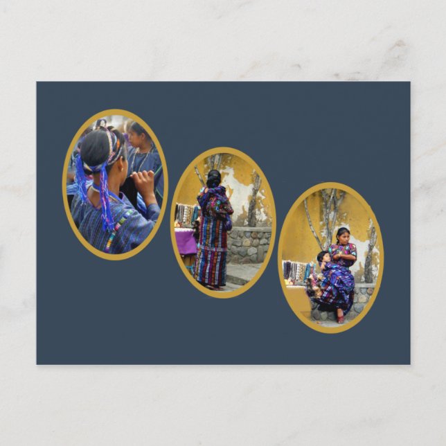 Drei Maya-Frauen Postkarte (Vorderseite)