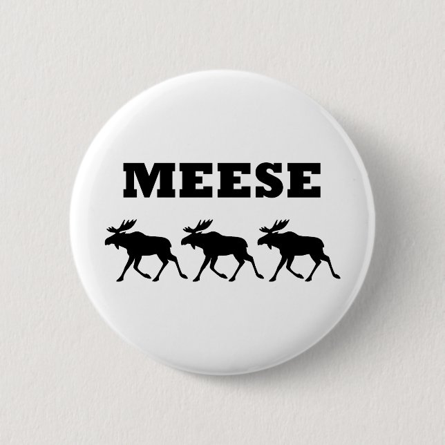 Drei Meese lustig Button (Vorderseite)