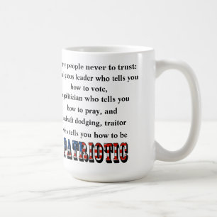 Drei Menschen vertrauen niemals: Kaffeetasse