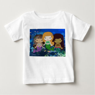 Drei Mermaids Kleinkind-Shirt Baby T-shirt