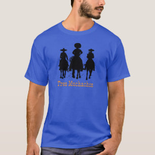 Drei Muchachos 3 mexikanische Cowboys reiten Pferd T-Shirt