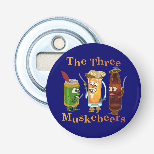 Drei Muskebeers lustiger Flaschenöffner (Vorderseite)