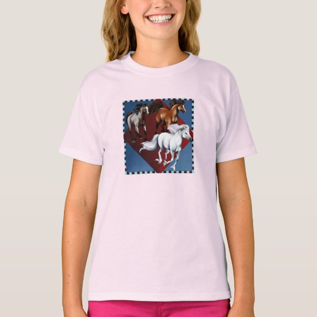 Drei Mustangs T - Shirt (Vorderseite)