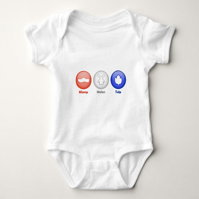 Drei niederländische Ikonen Baby Strampler (Vorderseite)