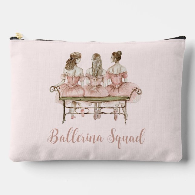 Drei Niedliche Ballerinas Zubehörtasche (Vorderseite)