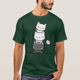 Drei Niedliche Katzen T-Shirt