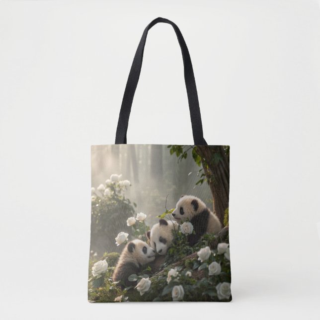 Drei Niedliche Pandas Tasche (Vorderseite)