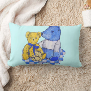 drei niedliche Teddybären Lendenkissen