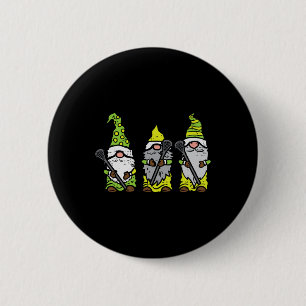 Drei Nordic Gnomes Lacrosse Tomte Lax Spieler Männ Button