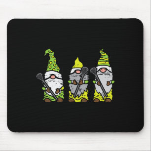 Drei Nordic Gnomes Lacrosse Tomte Lax Spieler Männ Mousepad