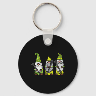 Drei Nordic Gnomes Lacrosse Tomte Lax Spieler Männ Schlüsselanhänger