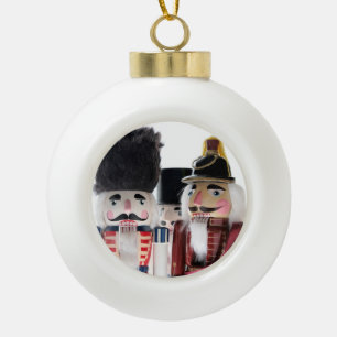 drei Nussknacker-Keramik Keramik Kugel-Ornament