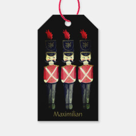 Drei Nutcracker Weihnachten Geschenkanhänger