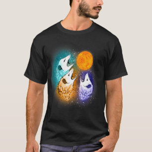 Drei Opossum-Mond mit drei Möglichkeiten Männer Fr T-Shirt