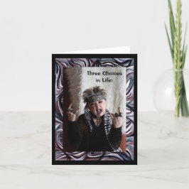 Drei Optionen im Leben Karte